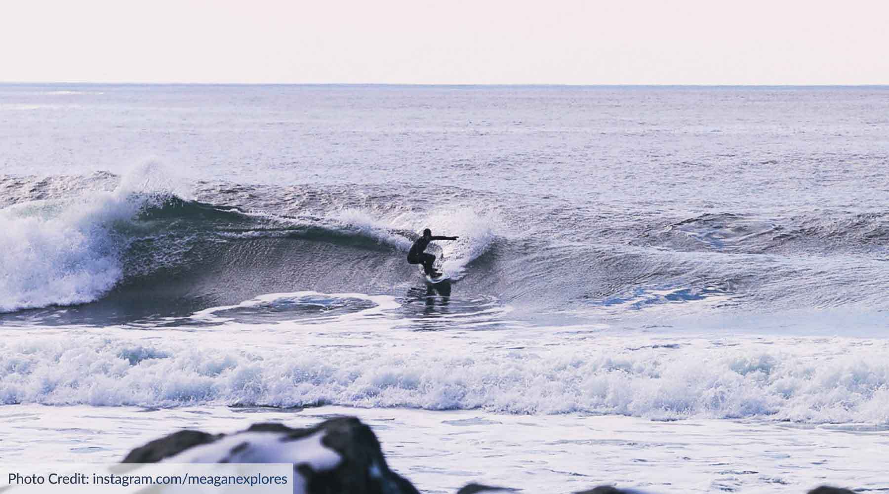 Dr. Davis caught surfing the east coast